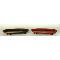 Japanese Plastic Oval Tray, 11.5" x 8.25" x 1.25"